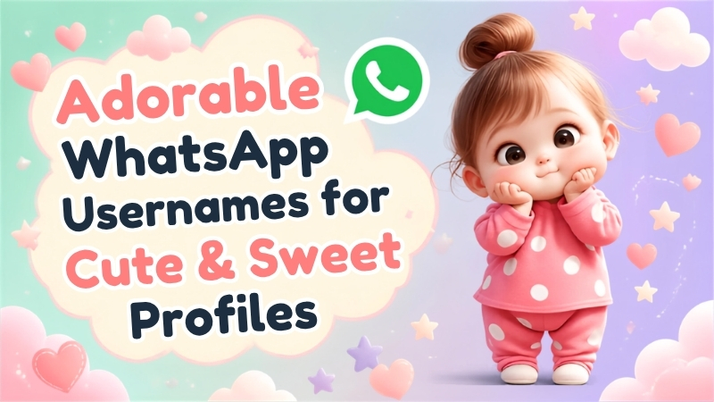 Adorable WhatsApp Usernames for Cute & Sweet Profiles