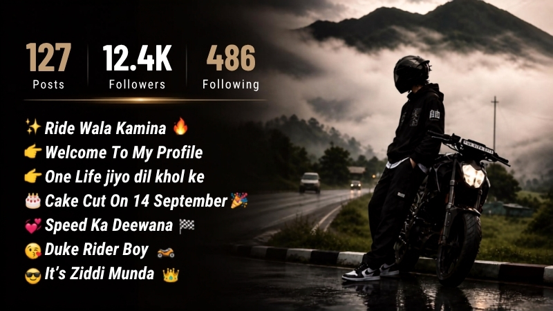 Epic Bike Rider Bio for Instagram Collection