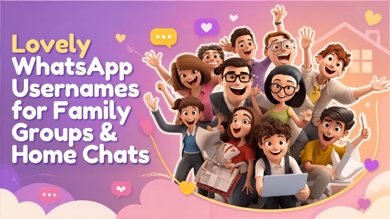 Lovely WhatsApp Usernames for Family Groups & Home Chats