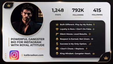 Powerful Gangster Bio for Instagram with Royal Attitude