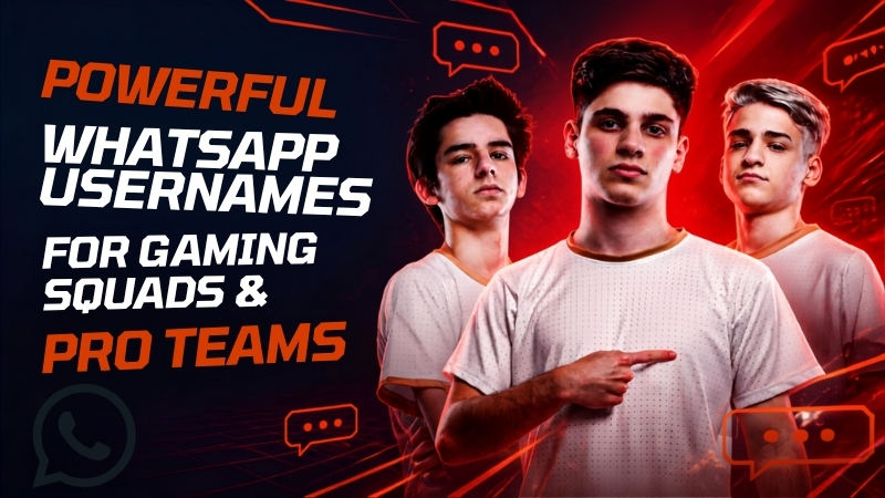 Powerful WhatsApp Usernames for Gaming Squads & Pro Teams