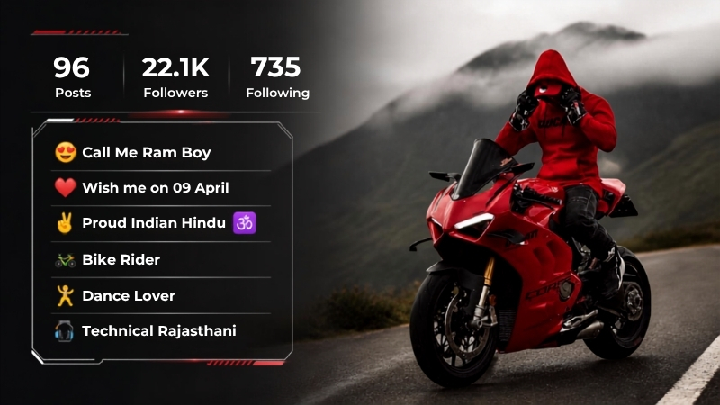 Trendy Instagram Bio Ideas for Bike Riders