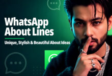 WhatsApp About Lines _ Unique, Stylish & Beautiful About Ideas