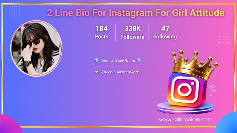 2 Line Bio For Instagram For Girl Attitude​