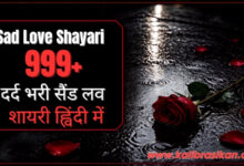 Sad Love Shayari 999+ दर्दभरी सैड लव शायरी हिंदी में